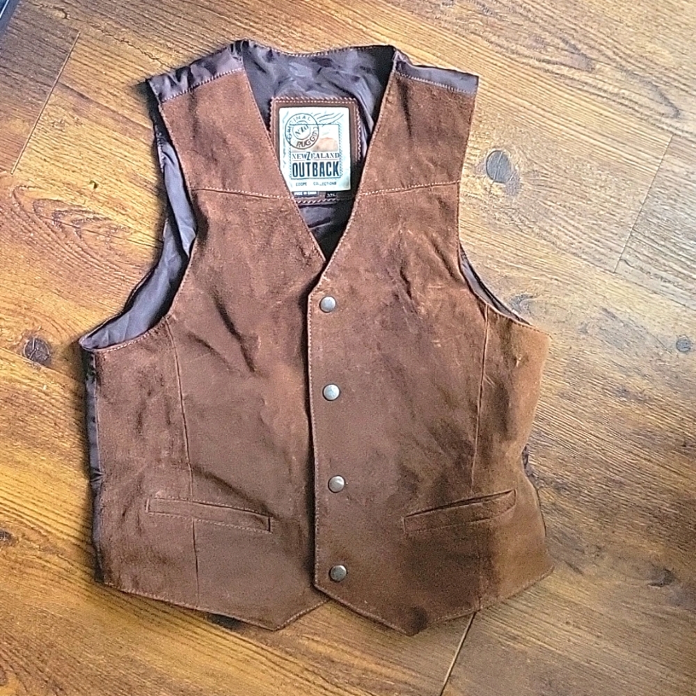 Vintage leather vest